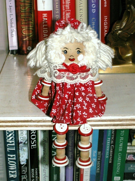 wooden spool doll