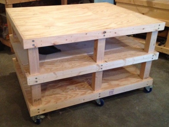 Items similar to Woodworking Plans - Mobile Workbench on Etsy