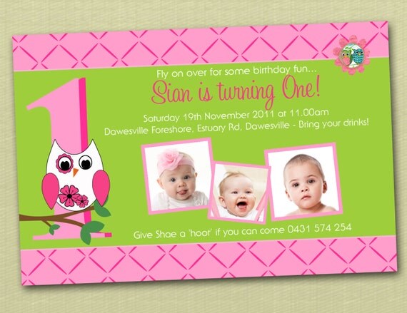 Owl Birthday Invitations - You Print Il_570xn