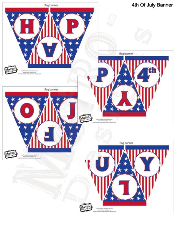 Instant Download - 4th of July Banner Il_570xn