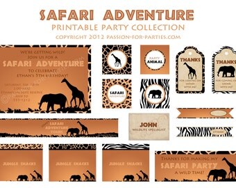 safari printable on Etsy, a global handmade and vintage marketplace.