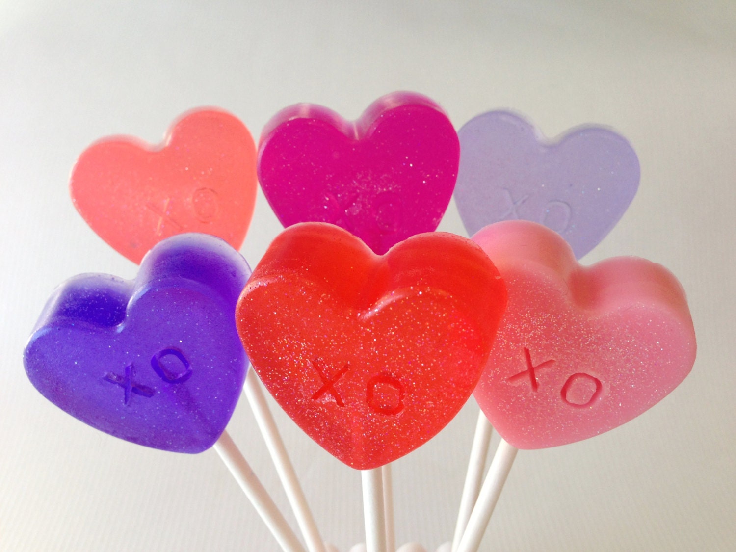 Lollipop Heart Soaps Valentine Soap Favors by squeakycleansoapco