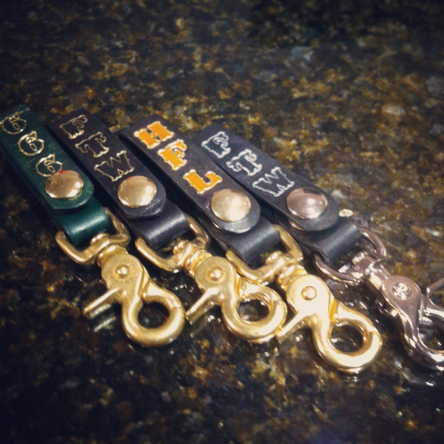 Items similar to Personalized Key Chain Key Fob Belt Loop Clasp on Etsy