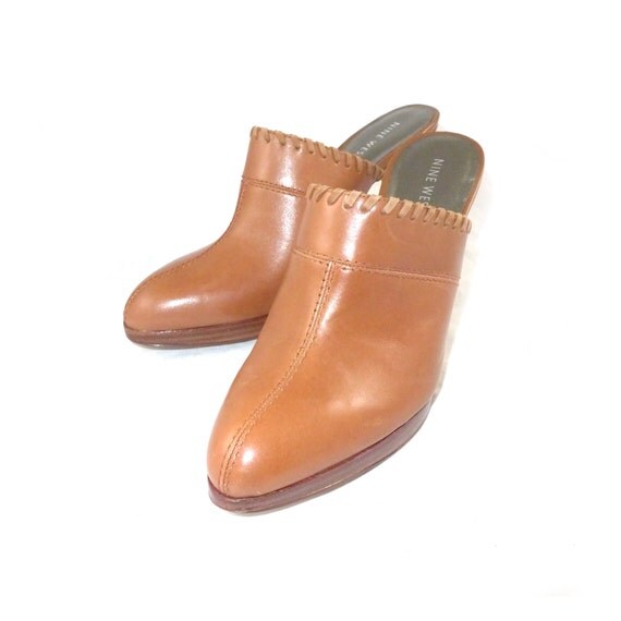 nine west high heel mules