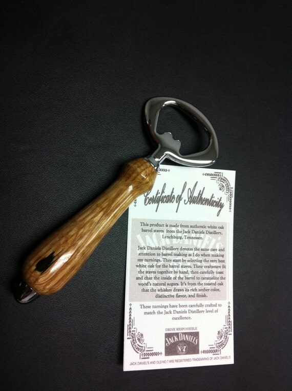 Jack Daniels Bottle Opener by reesewoodcraft on Etsy