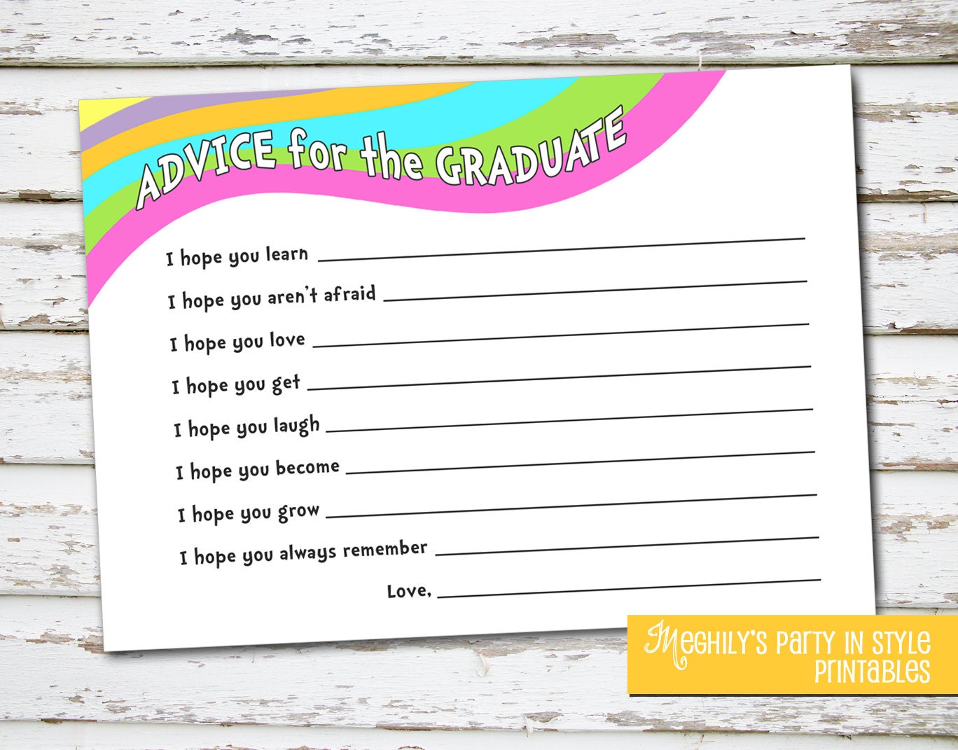 INSTANT DOWNLOAD - Oh The Places Youll Go - Graduation Advice Cards Il_570xn