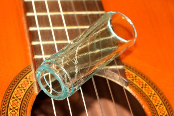 Glass Wine Bottle Neck Guitar Slide . by GuitarPickCollection