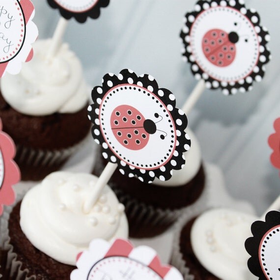 Ladybug Printable Party Circles : Printable party Designs by The Tiny Tiara Il_570xn