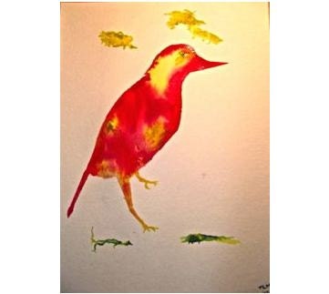 Red Bird, Yellow Bird - InkandBrush