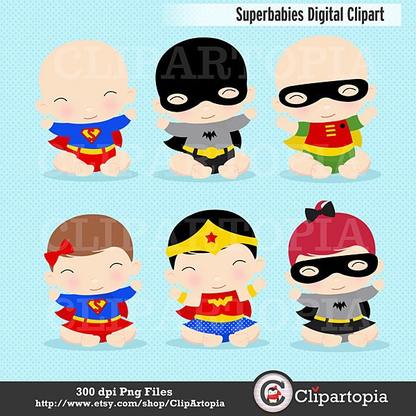 free baby superhero clipart - photo #12