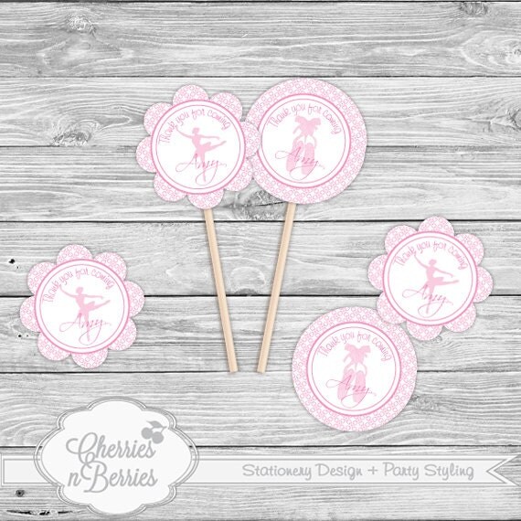 Ballerina Party - Printable Toppers Il_570xn