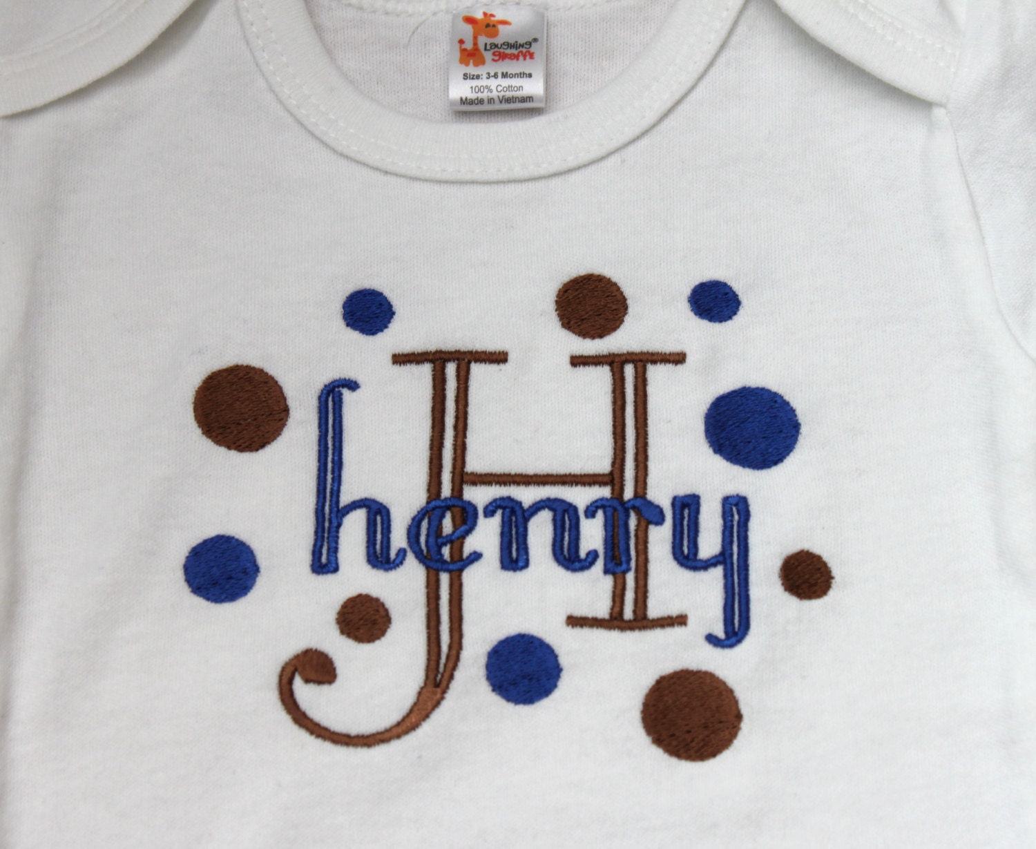 Personalized Embroidered Baby Onesie By TheAdorableDesigns Personalized Embroidered Baby Onesie By TheAdorableDesigns