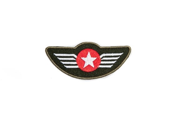 Ironon Patch / Pilot Badge / Embroidery / Military by Tattooit