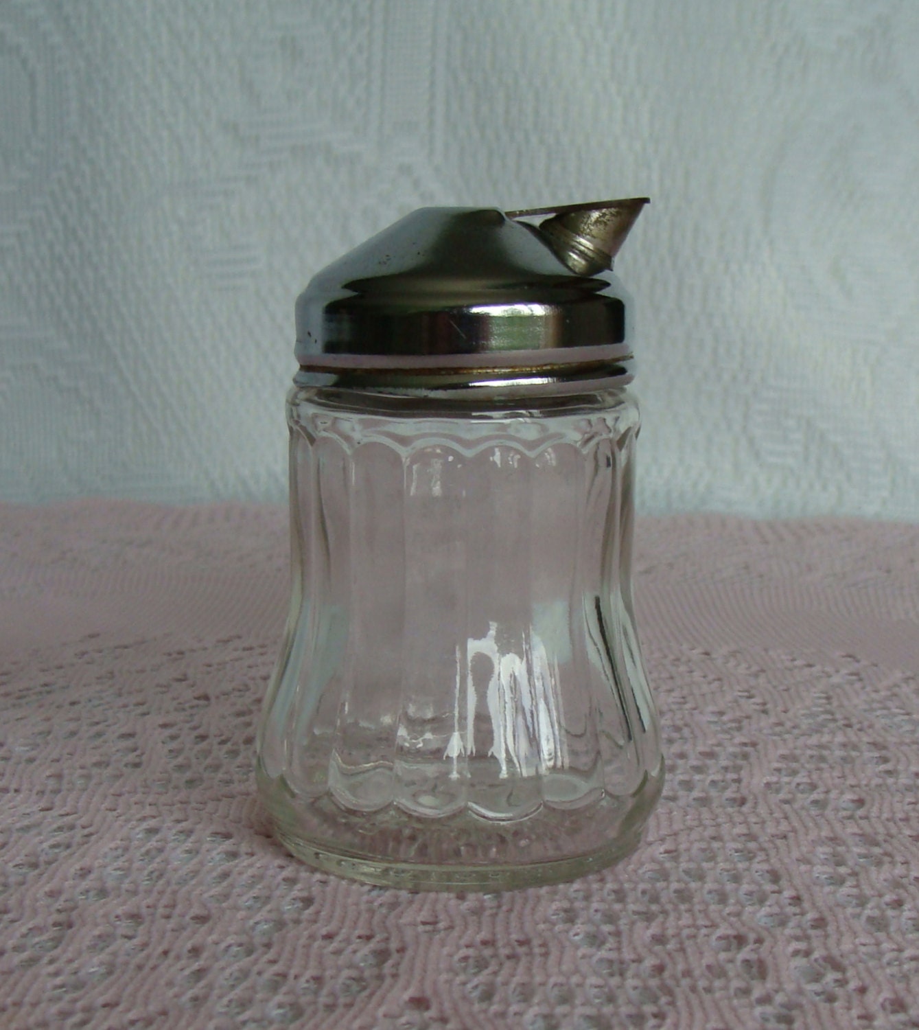 Vintage Sugar Dispenser Star Glass and by