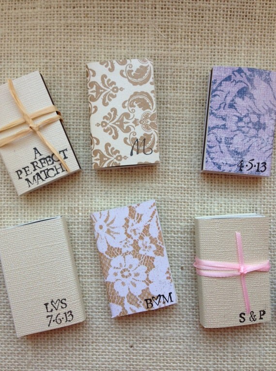 Items similar to 25 Personalized Matchbooks 25 Custom Matchboxes Matches Made To Order For