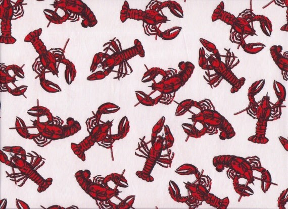 Simply Crawfish 100 Cotton Quilting Fabric by StitchJacksonHole