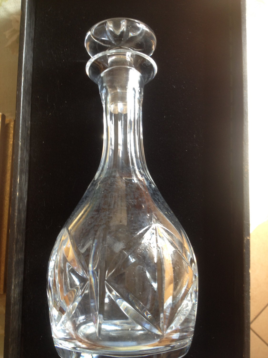 Vintage Lead Crystal Decanter 11 TallBeautiful by JoAnntiques