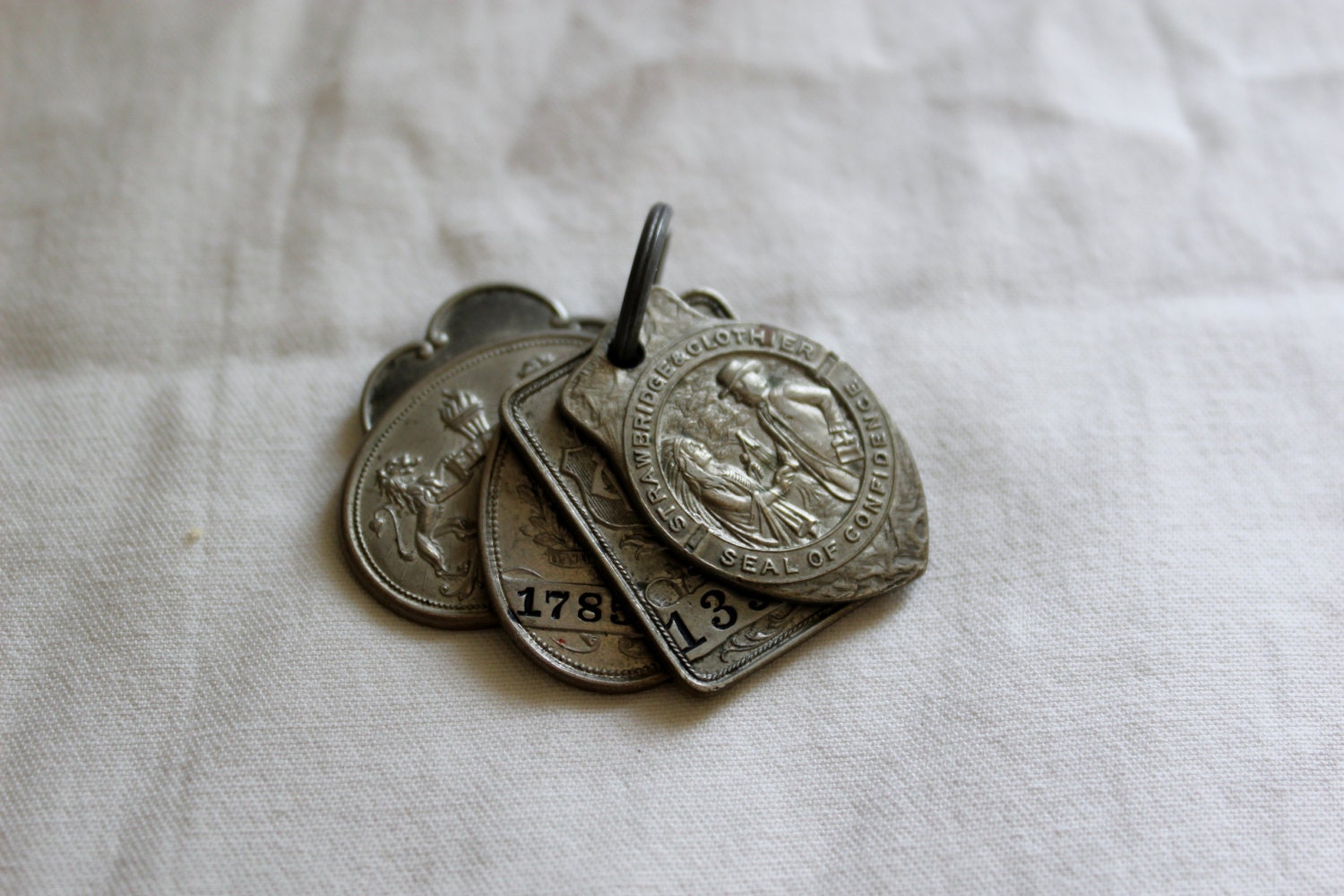 Set of 5 Antique Department Store Charge Coin by TheThriftFinder
