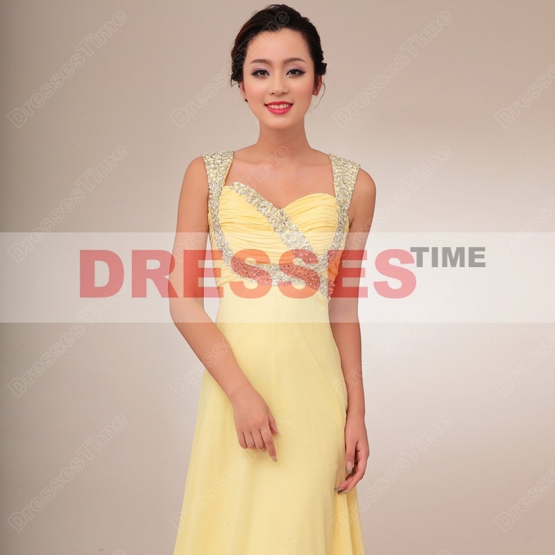 Yellow prom dress long prom dress / yellow by dressestime on Etsy