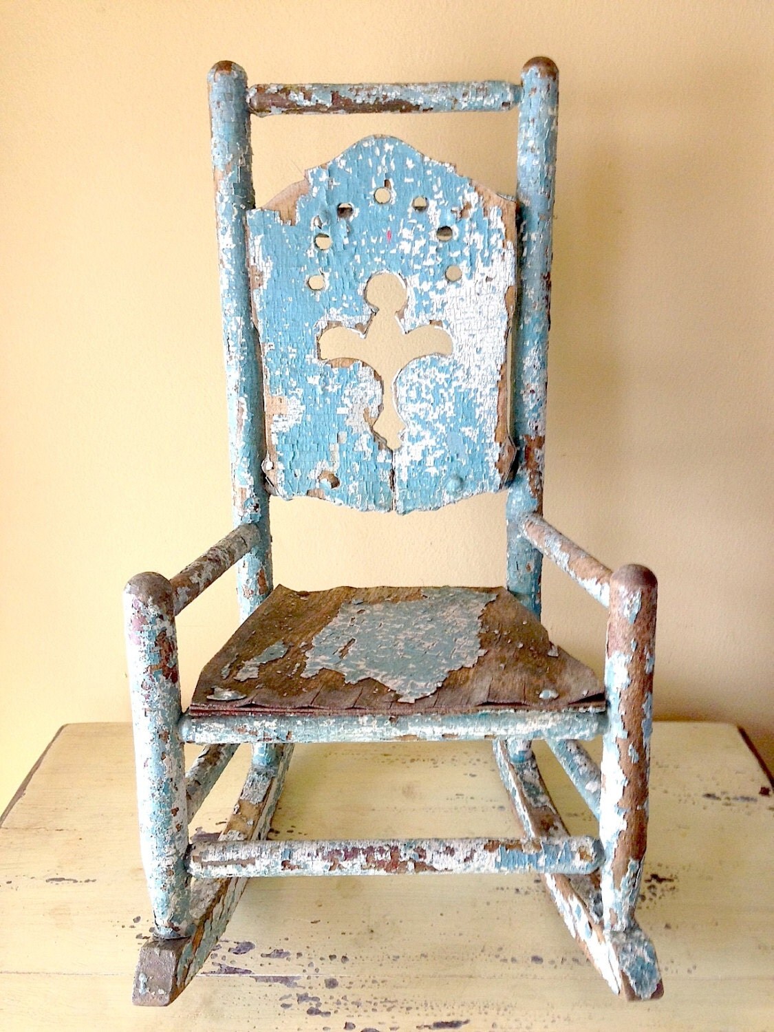 Vintage Chair Doll Rocker Rocking Antique by VintageJunkInMyTrunk