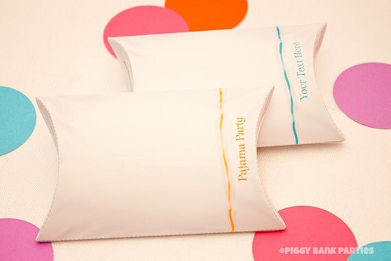 Sleepover PILLOW Favor Box - DIY Printable PDF Il_570xn