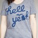 Large Womens Hell Yeah Michigan Shirt