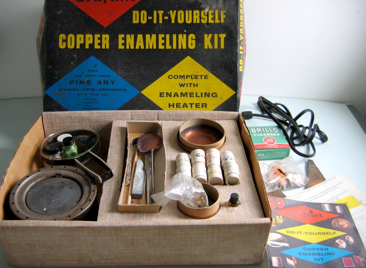 Vintage Enameling Kiln Kit. Craftint Copper by TheGrooveVintage