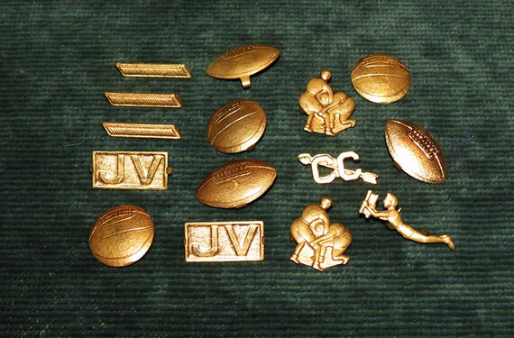 Letterman Pins Vintage lot of 15 Different High by CosmicLibrary