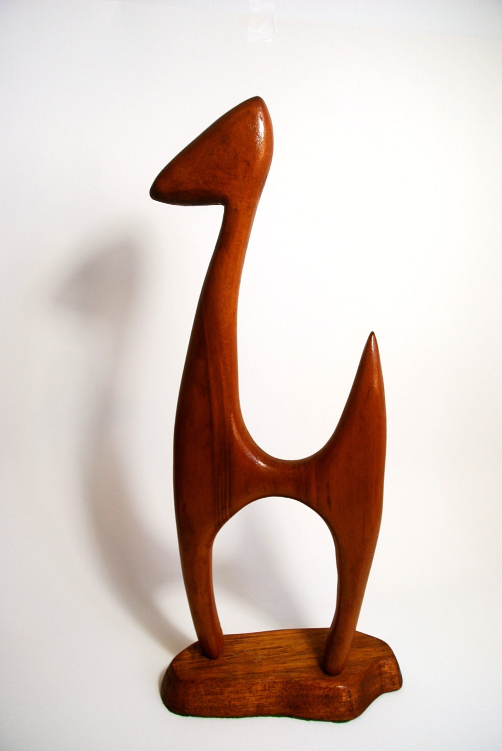 RESERVED Large Danish Teak Mid Century Modernist Abstract Interpretive Animal Art Sculpture