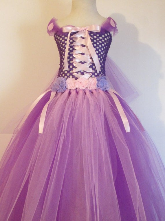 Rapunzel Costume Tutu Dress Rapunzel Full by AmericanBlossoms