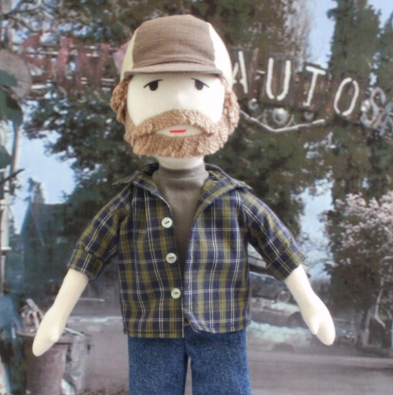 Supernatural Bobby Singer Cloth Doll made to order - please contact before purchasing