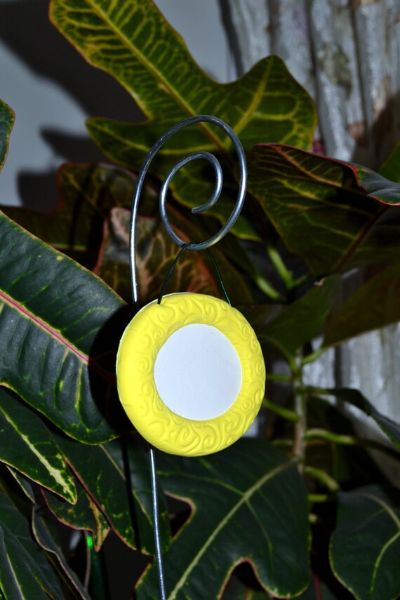 Items similar to Set of 5 Polymer Clay Garden Plant Stakes on Etsy