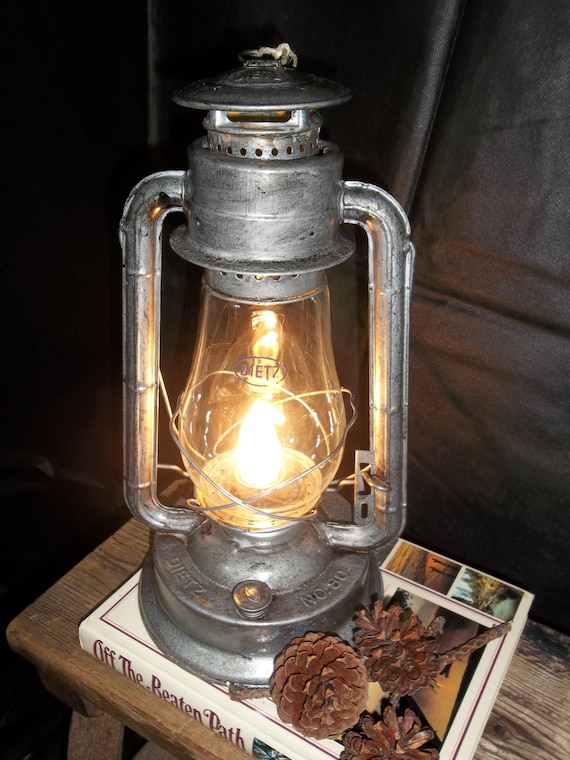Rustic Electric Lantern Lamp by BigRockLanterns on Etsy