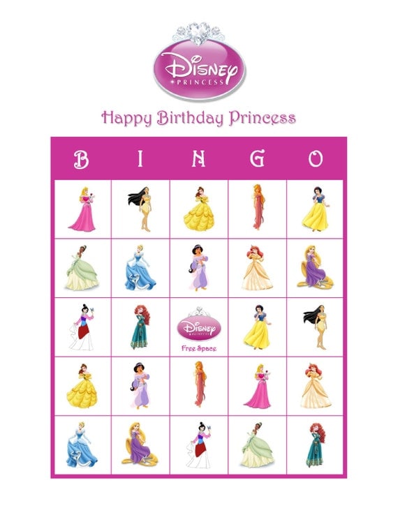 Disney Princess Personalized Birthday Party Game by TrulyBillEve