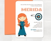 brave princess birthday invitation. printed and handmade. Il_170x135