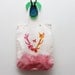 A N D L E R S / White /Orange/Pink cotton and leather tote bag