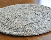 Round Crochet Rug Off White Plus Nursery Bath Kitchen