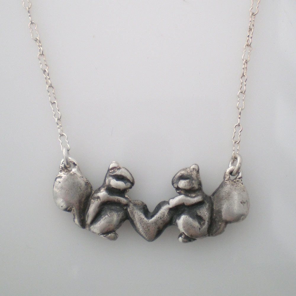CLEARANCE Squirrel Love Necklace