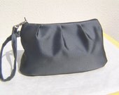 Wedding, Bridesmaids, Bridal, Gifts, pleated bag - Solid grey