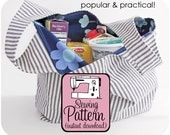 Grocery Bag Sewing Pattern - 3 Sizes - PDF File (Instant Download)