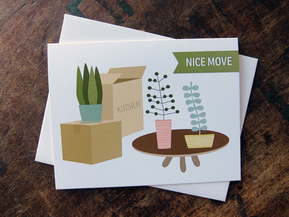 Nice Move - Congratulations on Your New House or Apartment - New Home Greeting Card