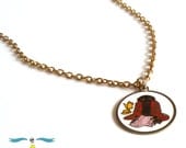 Vintage E.T. charm on 20 inch gold plated chain