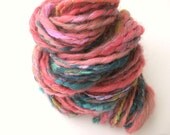 Handspun Yarn - Art Yarn - Super Bulky - Thread Plied - Social Butterfly - 36 Yards