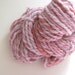 Handspun Yarn - Buttery Soft Alpaca - Bulky Two Ply - Berry Blush - 52 Yards