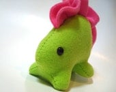 Weird Plush -- Little Frill the Monster -- Green Stuffed Animal