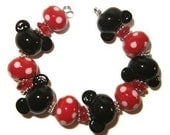 Lampwork beads - That Mouse - handmade lampwork bead set by K. Urato SRA