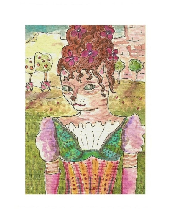 Original ACEO - Marie Catoinette
