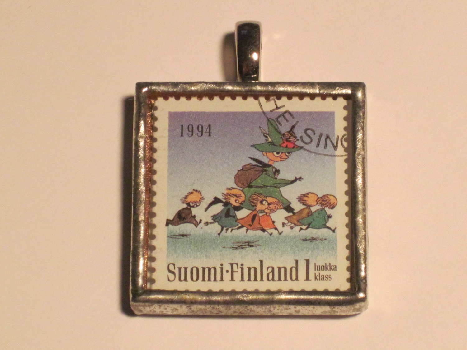 Postage Stamp Pendant - Moomins