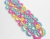 Spring Fling Tatted Bookmark - FREE SHIPPING