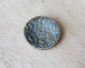 Khaki and Blue Green Porcelain Clay Trinket Dish